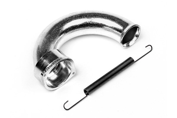HPI HP86247 Exhaust Header (Silver)