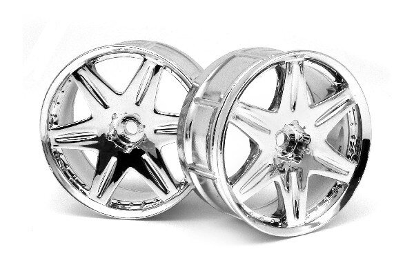 HPI HP3343 Lp29 Wheel Work Ls406 Chrome (2Pcs)