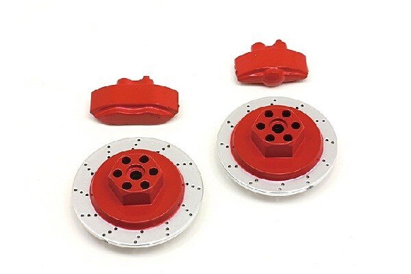 HPI HP33450 E10 Brake Disc & Caliper Set (Red)