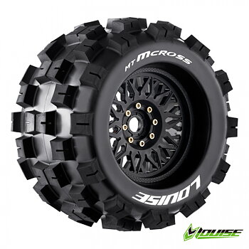 LOUISE RC WORLD L-T3276X Däck & Fälg MT-MCROSS 3,8" Sport (Lös 17mm Hex 0" & 1/2" Offset) (2)