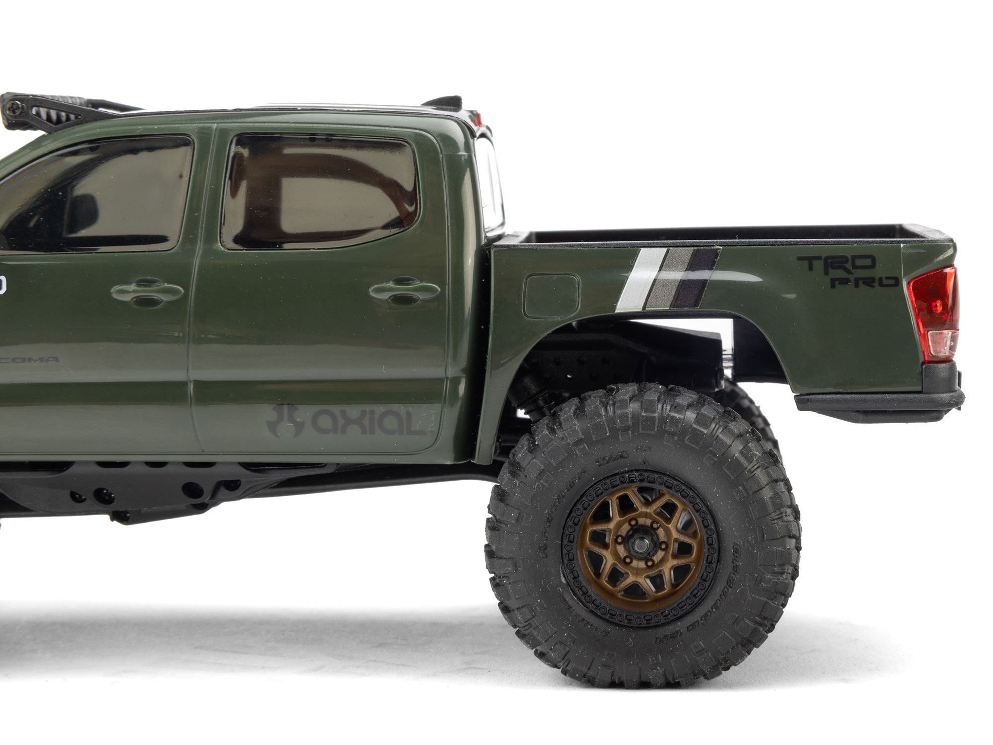 Axial 1/30 SCX30 Toyota Tacoma TRD Pro Overland Edition 4X4 RTR Brushed Rock Crawler, Grön - 20