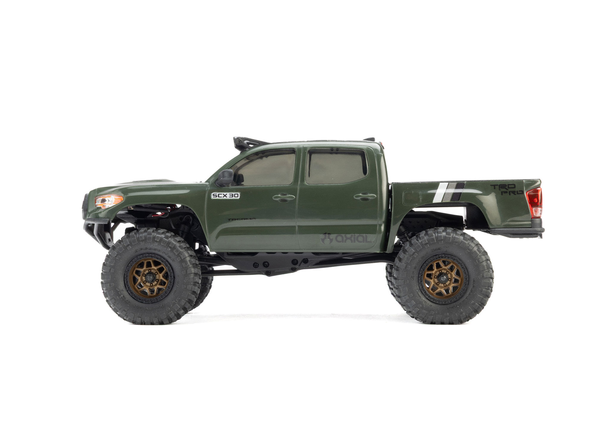 Axial 1/30 SCX30 Toyota Tacoma TRD Pro Overland Edition 4X4 RTR Brushed Rock Crawler, Grön - 9