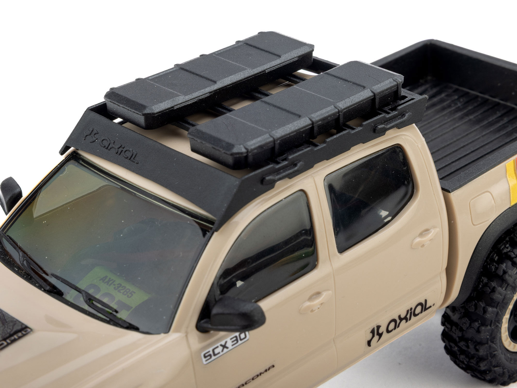 Axial 1/30 SCX30 Toyota Tacoma TRD Pro Overland Edition 4X4 RTR Brushed Rock Crawler, Tan - 20