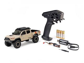 Axial 1/30 SCX30 Toyota Tacoma TRD Pro Overland Edition 4X4 RTR Brushed Rock Crawler, Tan