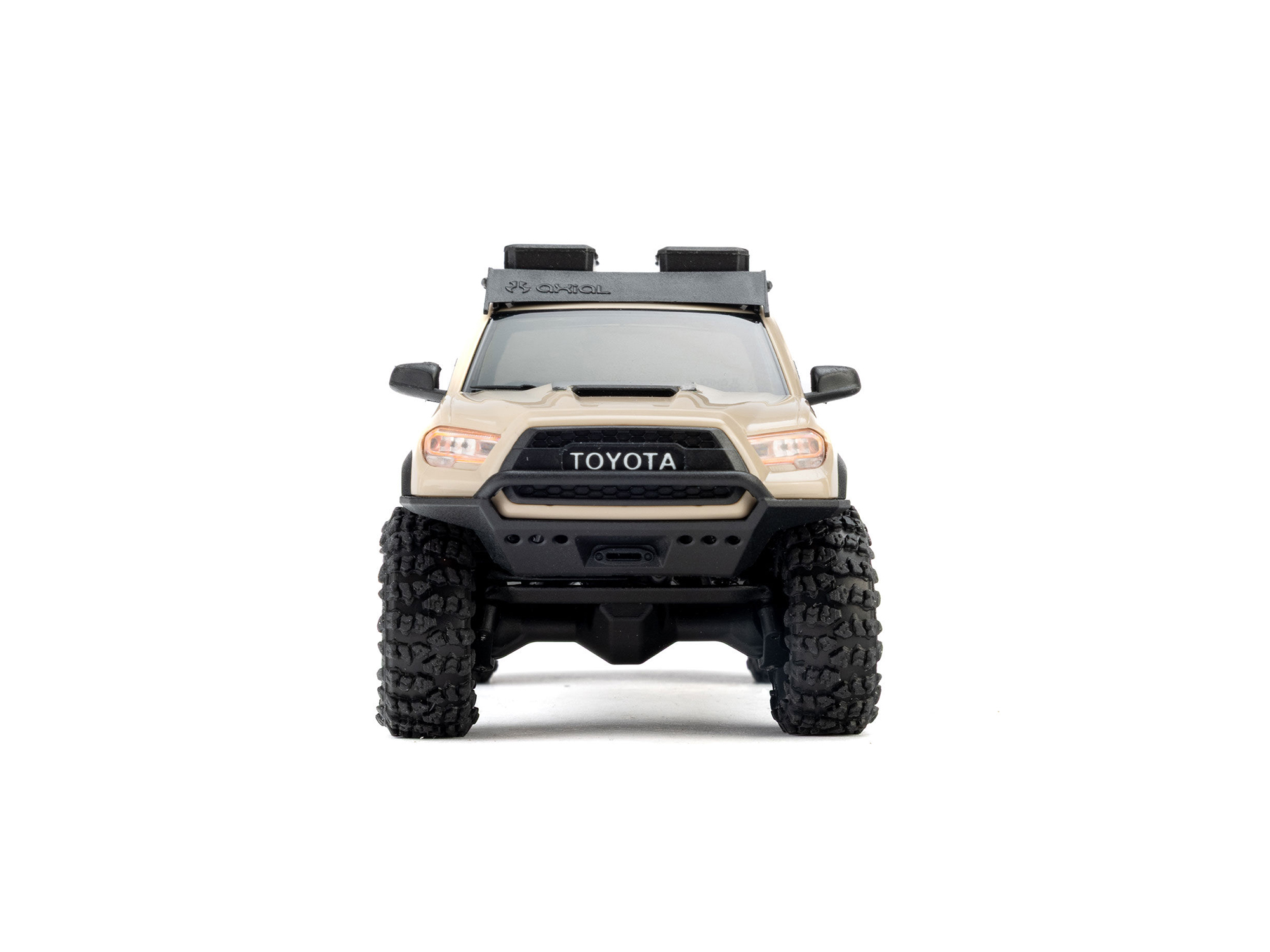Axial 1/30 SCX30 Toyota Tacoma TRD Pro Overland Edition 4X4 RTR Brushed Rock Crawler, Tan - 8