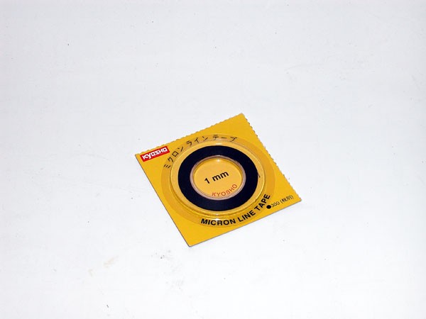 Kyosho 1841BK Black Micron Tape 1mm x 5m Kyosho