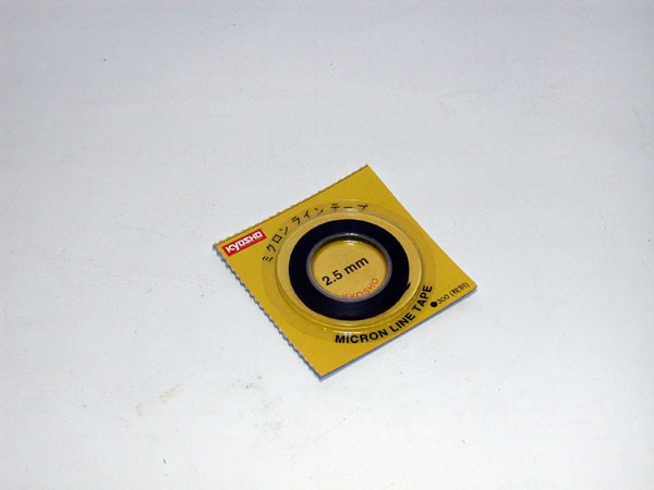 Kyosho 1843BK Black Micron Tape 2.5mm x 5m Kyosho