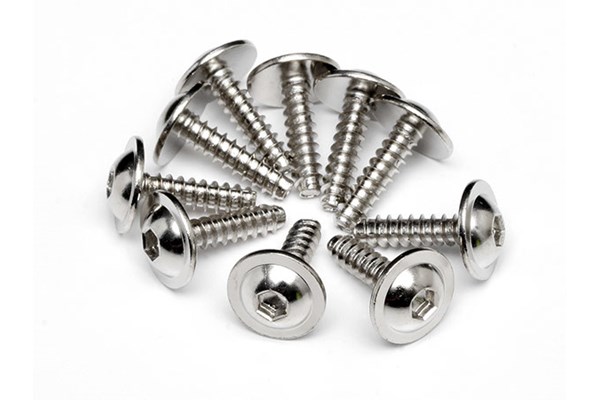 HPI HPZ489 Tp. Flanged Screw M2.6X10Mm (Hex Socket/10Pcs)