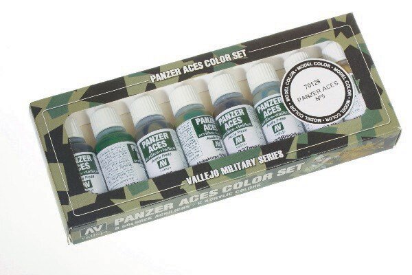 VALLEJO 70128 Panzer Aces sæt no. 5 (8 farver)