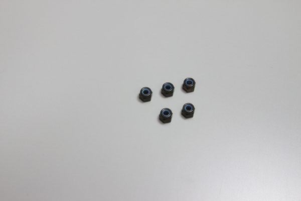 Kyosho 1-N3043N Nylon Lock Nuts M3x4.3mm (5) Kyosho