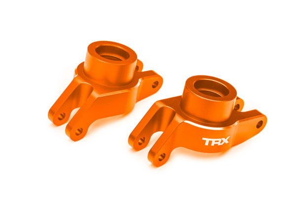 Traxxas 10252-ORNG Stub Axle Carriers Rear Alu Orange (Pair) Maxx, Maxx Slash