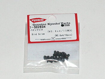 Kyosho 1-S02604 Bind Head Metallic Screws M2.6x4mm (10) Kyosho