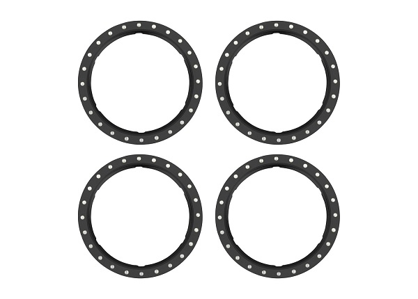 Traxxas 10276-BLK Beadlock Rings Alu Svart (Pro Scale Wheel Alu System) (4)