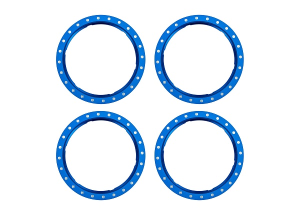Traxxas 10276-BLUE Beadlock Rings Alu Blue (Pro Scale Wheel Alu System) (4)