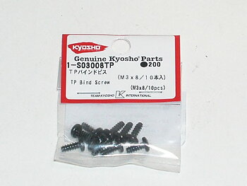Kyosho 1-S03008TP Bind Head TP Screws M3x8mm (10) Kyosho