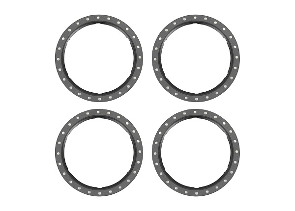 Traxxas 10276-GRAY Beadlock Rings Alu Grå (Pro Scale Wheel Alu System) (4)