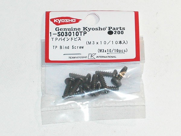 Kyosho 1-S03010TP Bind Head TP Screws M3x10mm (10) Kyosho
