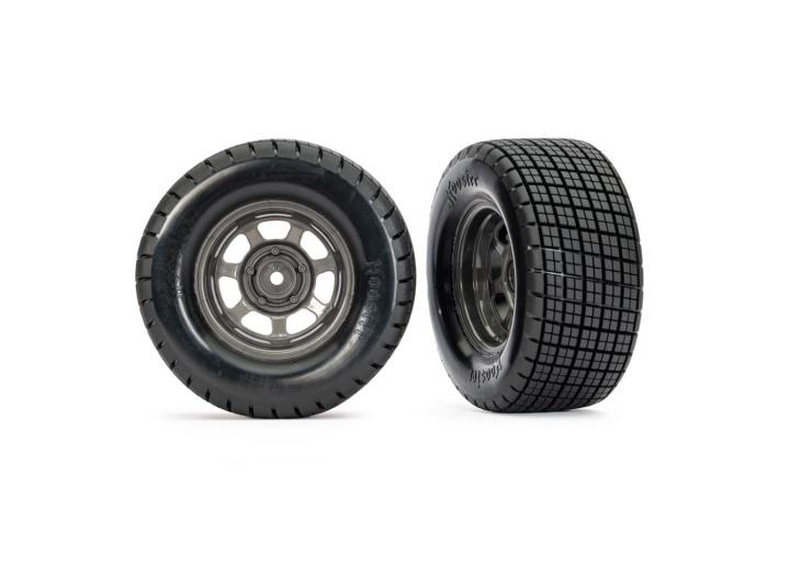 Traxxas 10473X Däck & Fälg Hoosier / Dirt Oval 2WD Fram (2)