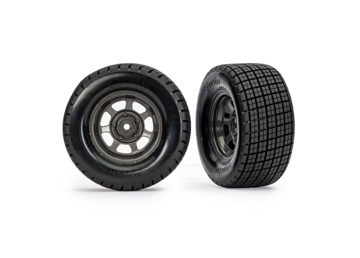 Traxxas 10474X Tires & Wheels Hoosier / Dirt Oval 4WD/2WD Rear (2)