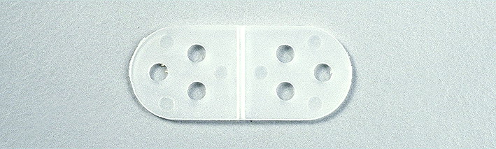 Multiplex PVC hinges 10x28 mm/6 st - 2