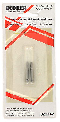Flat-Blade For Drill - Screw-Bit, Pack of 2