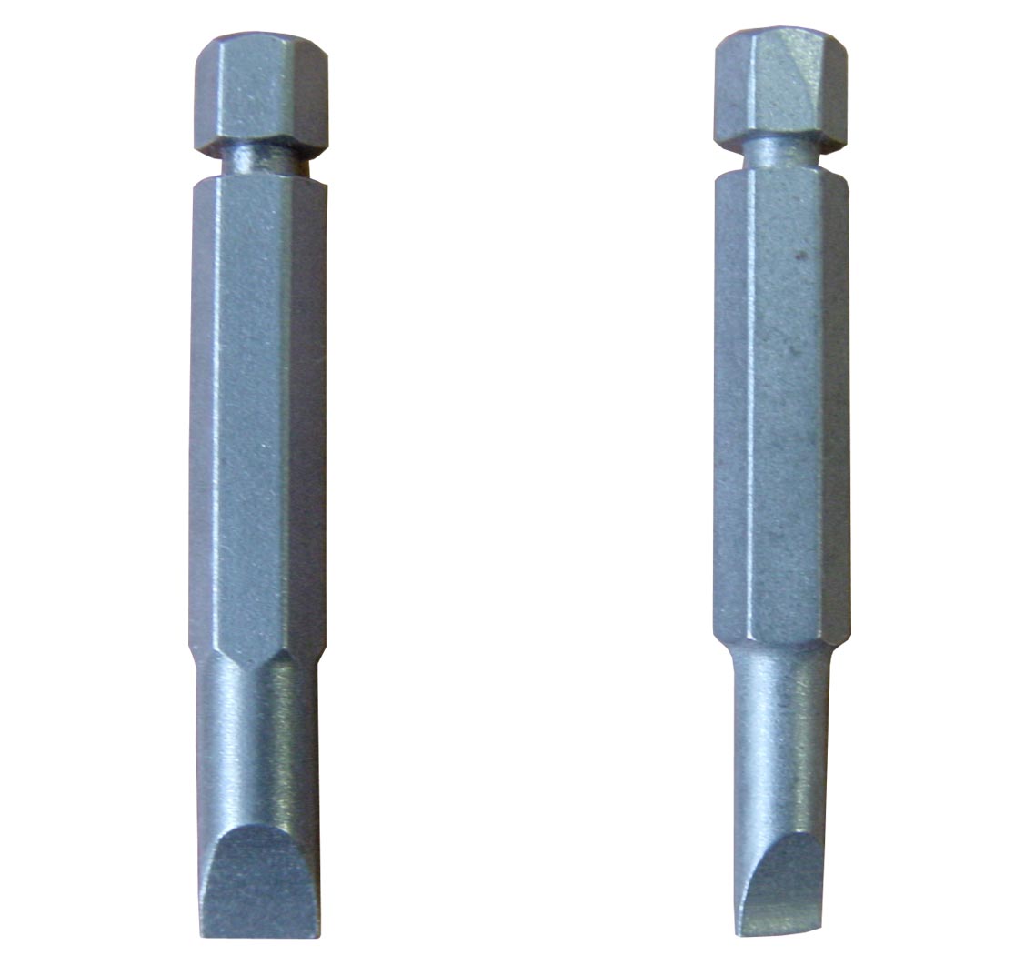 Flat-Blade For Drill - Screw-Bit, Pack of 2 - 2