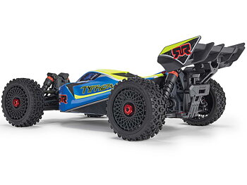 Arrma ARA4206V4T1 1/8 TYPHON MEGA 665 4X4 RTR Brushed Buggy, Blue