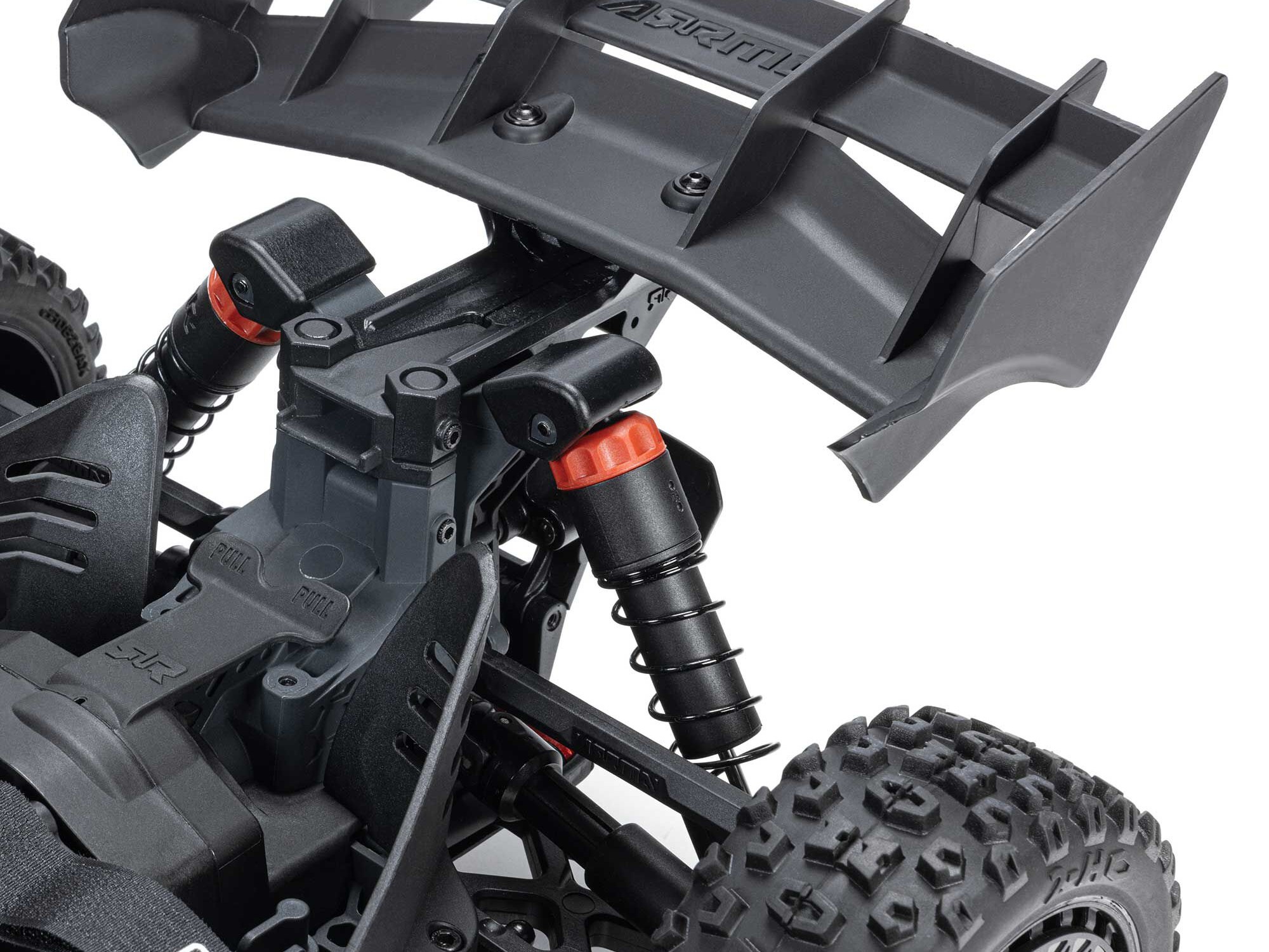 Arrma ARA4206V4T1 1/8 TYPHON MEGA 665 4X4 RTR Brushed Buggy, Blue - 14
