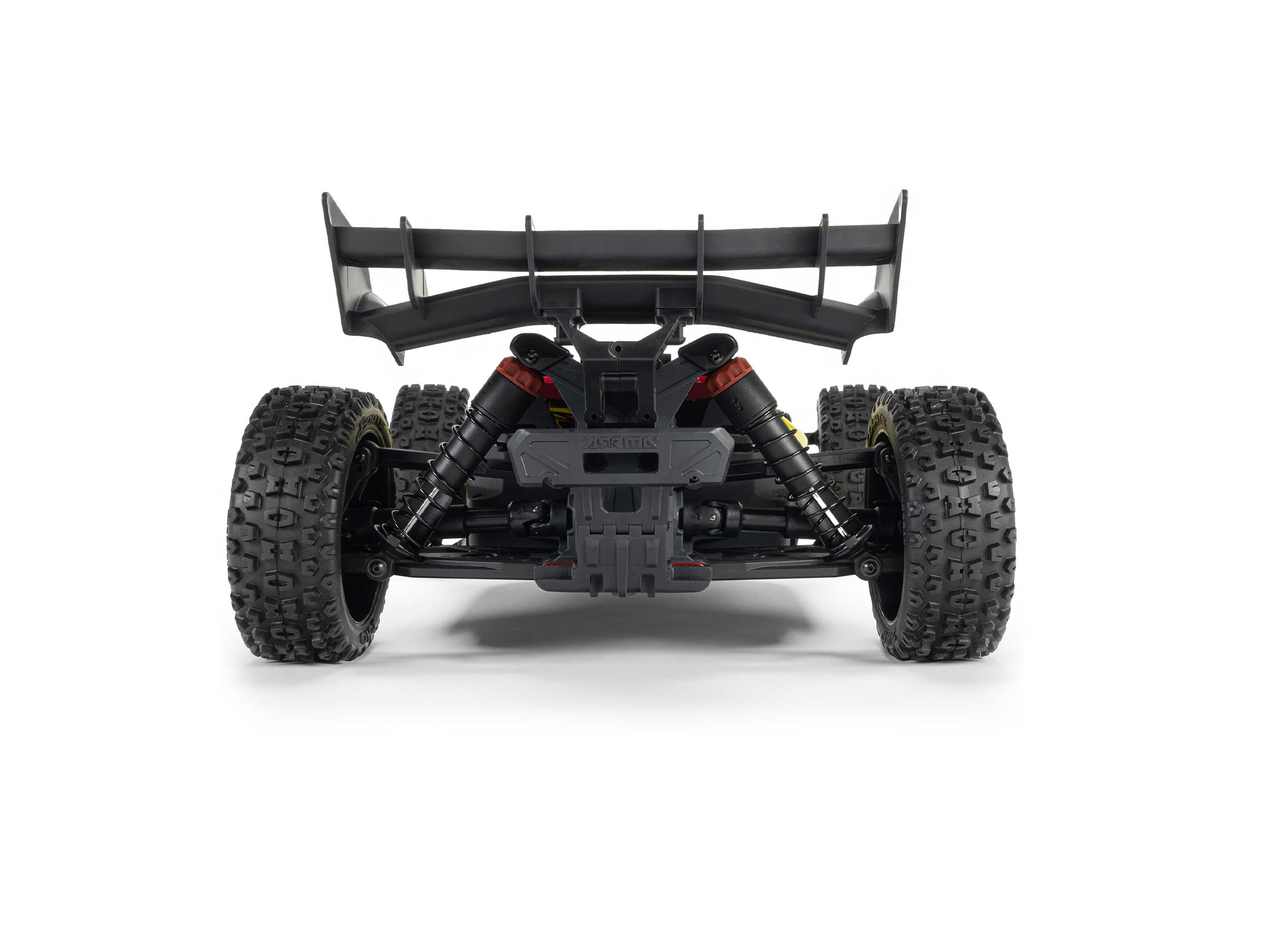 Arrma ARA4206V4T2 1/8 TYPHON MEGA 665 4X4 RTR Brushed Buggy, Yellow - 7