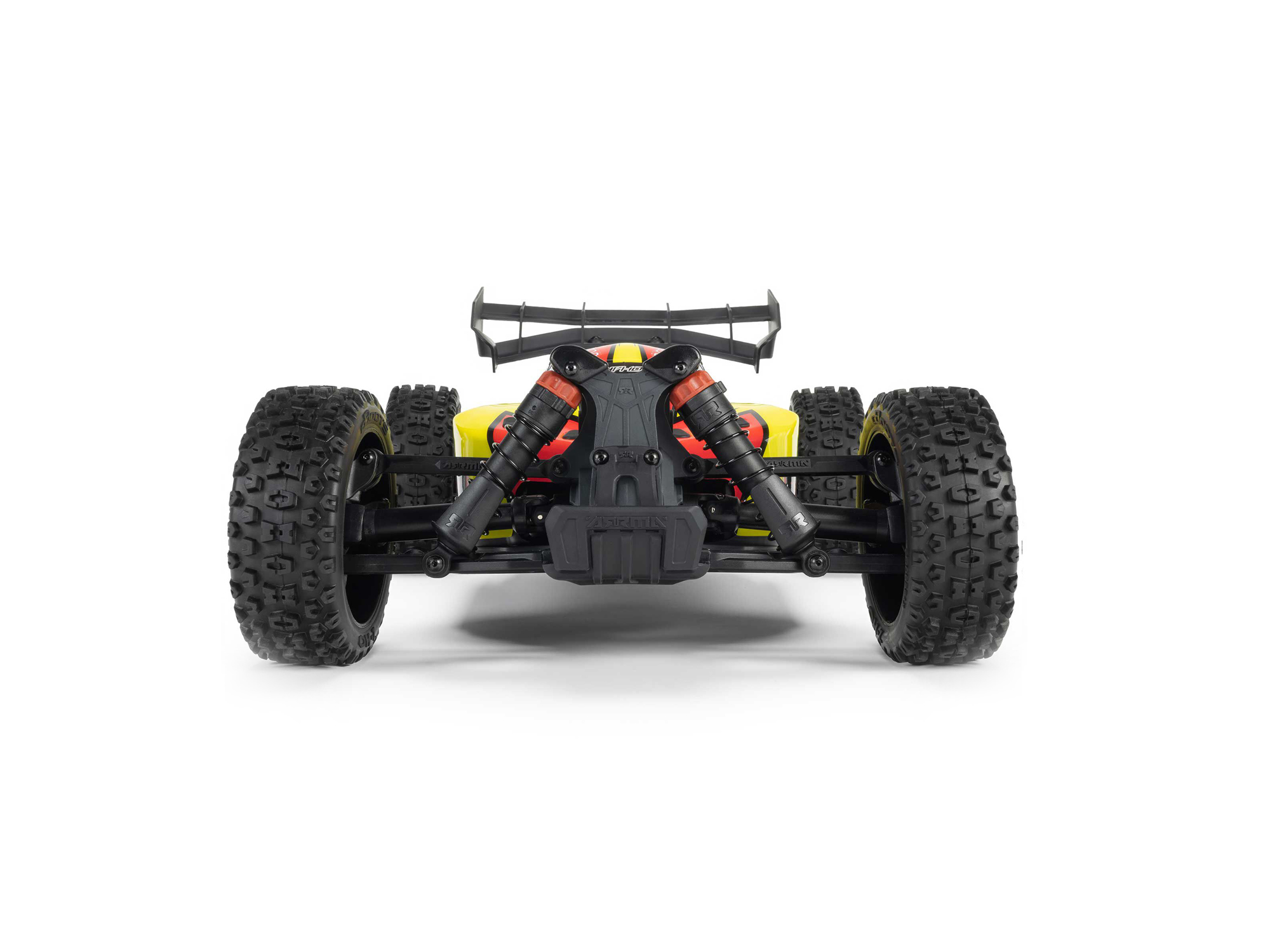 Arrma ARA4206V4T2 1/8 TYPHON MEGA 665 4X4 RTR Brushed Buggy, Yellow - 4
