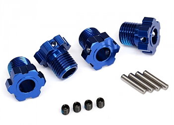 Traxxas 8654 Fälgnav 17mm Blå (4)
