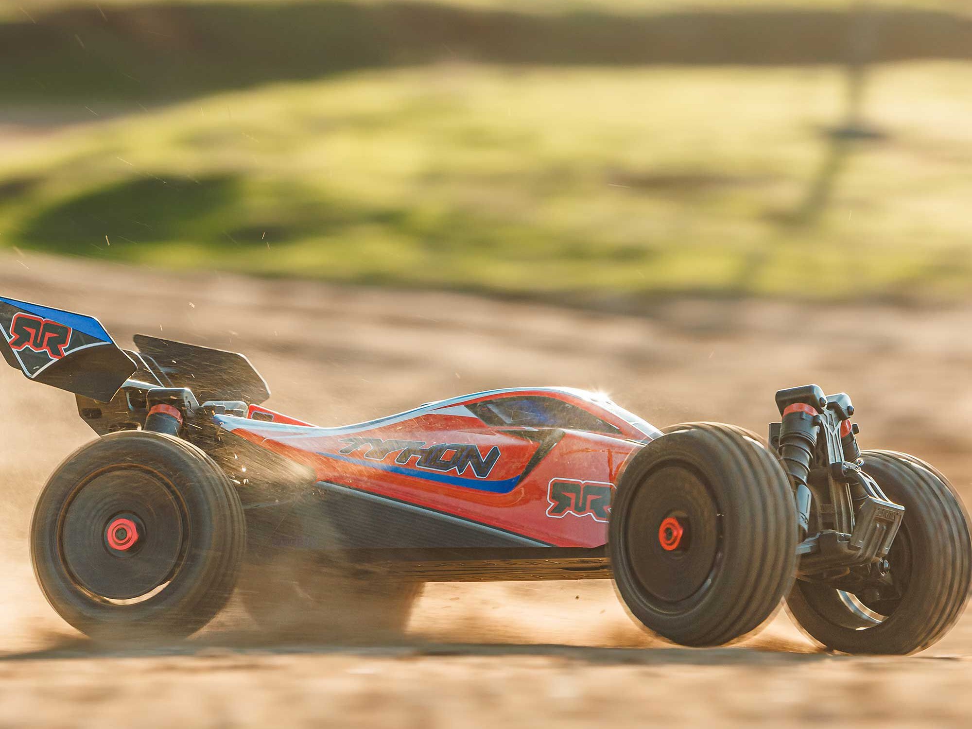 Arrma ARA4206V4T3 1/8 TYPHON MEGA 665 4X4 RTR Brushed Buggy, Red - 23