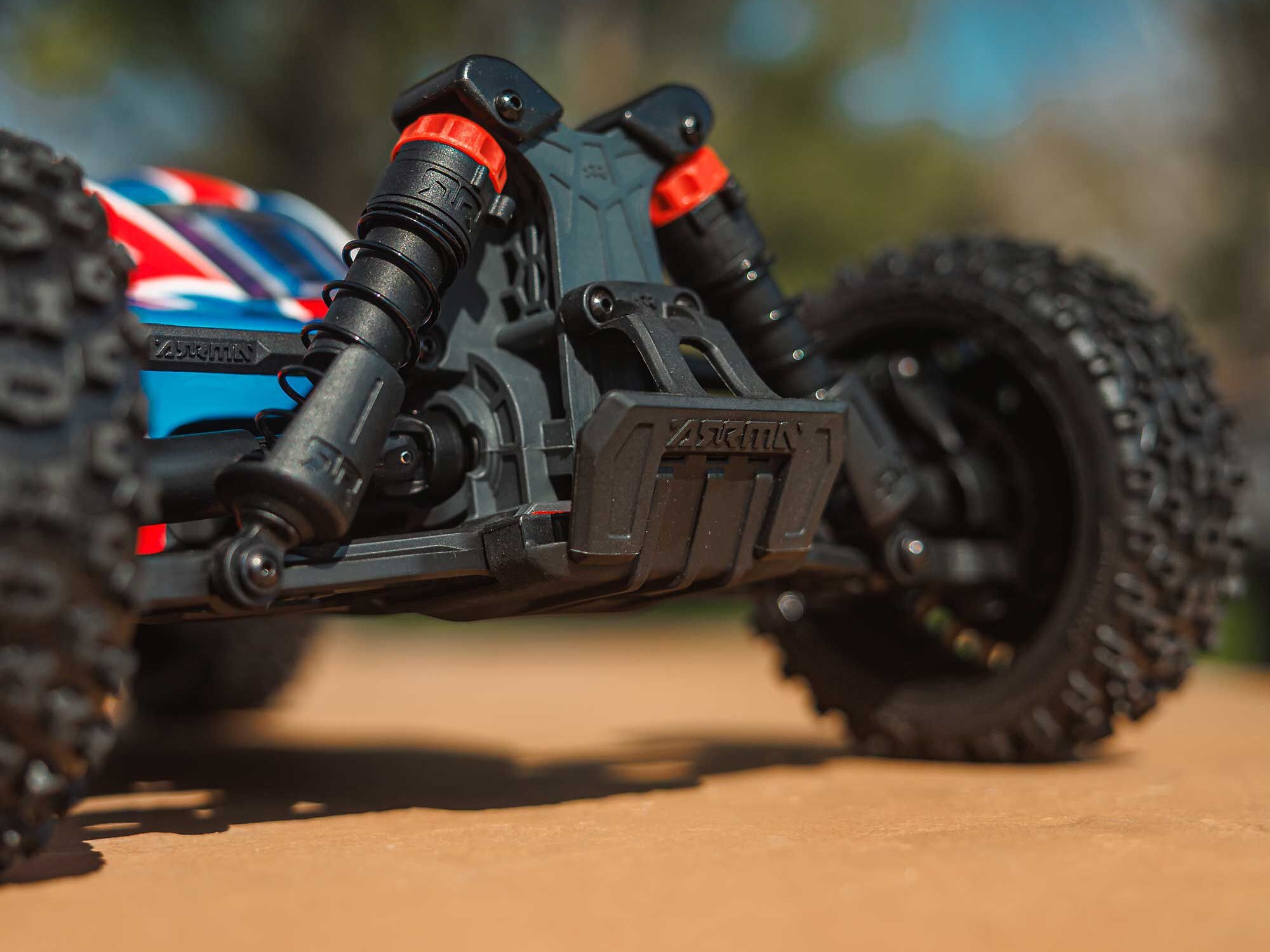 Arrma ARA4206V4T3 1/8 TYPHON MEGA 665 4X4 RTR Brushed Buggy, Red - 19