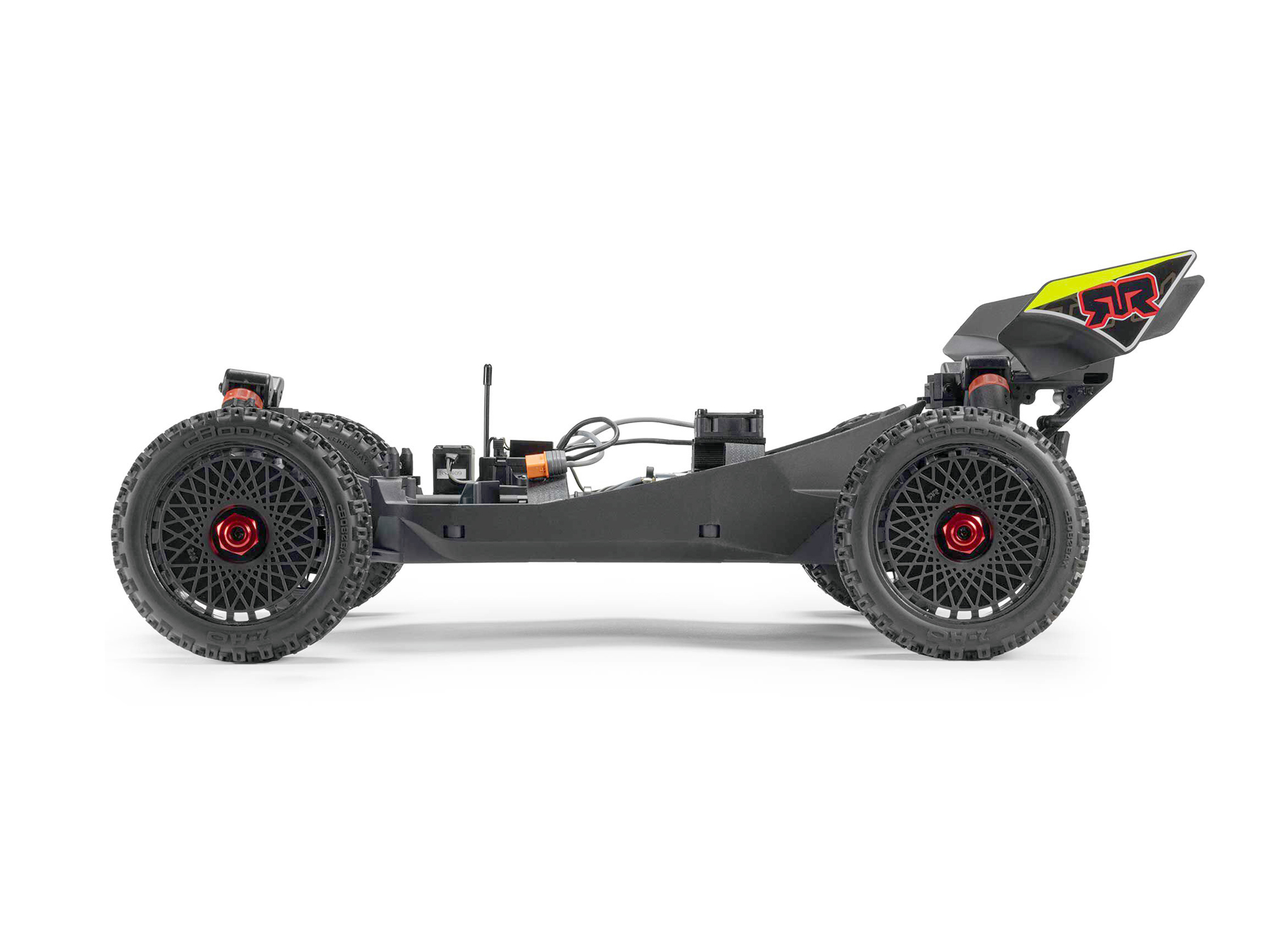 Arrma ARA4206V4T3 1/8 TYPHON MEGA 665 4X4 RTR Brushed Buggy, Red - 6