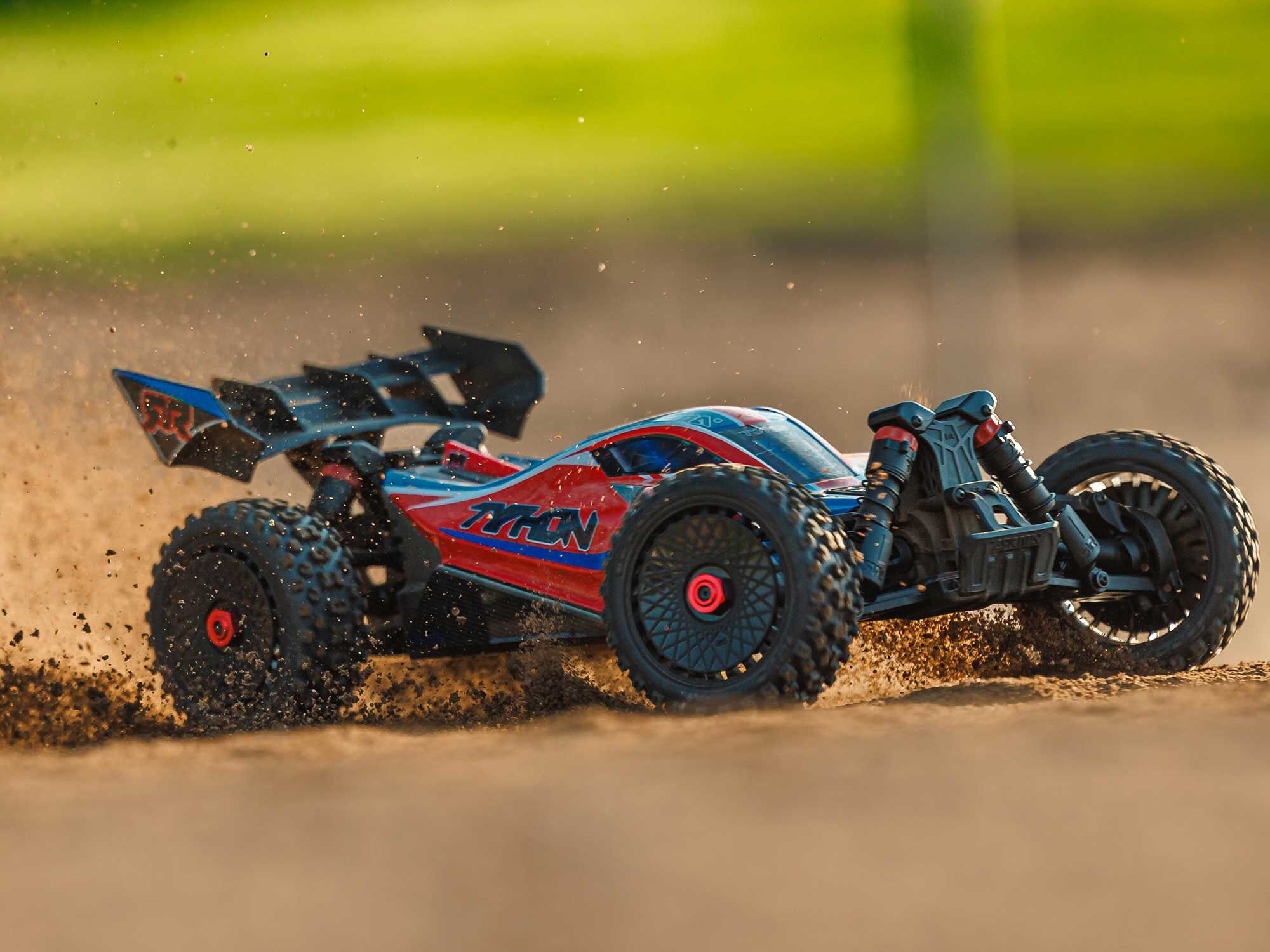 Arrma ARA4206V4T3 1/8 TYPHON MEGA 665 4X4 RTR Brushed Buggy, Red - 25