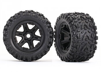 Traxxas 8672 Däck & Fälg Talon EXT/Carbide Svart 3.8" (2)