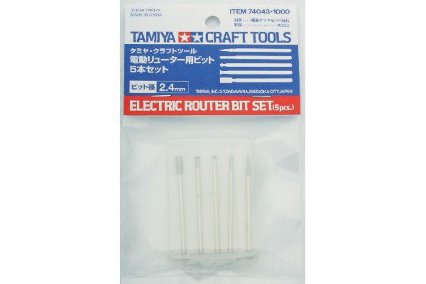 TAMIYA 74043 Electric router bit set 5stk