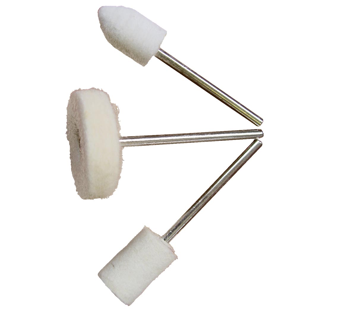 Felt Polishing Set, 3 pcs