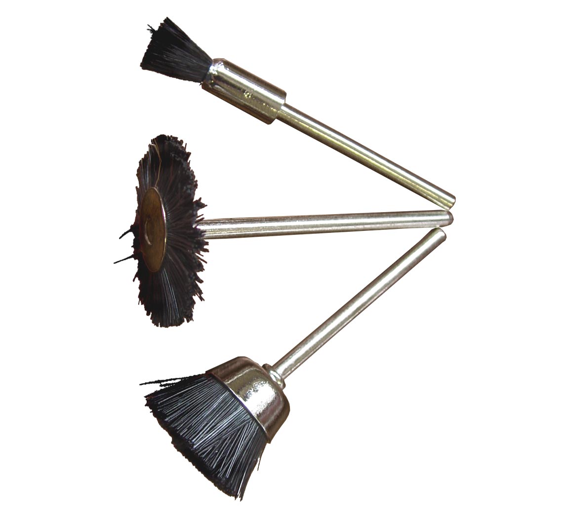 Chunkinng Brush Set, shaft D 2,35mm, D22/D15/D4mm, Pack of 3