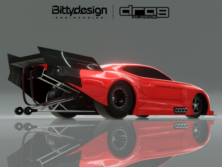 Bittydesign ZL21 No-prep Dragracing kaross 1/10 - 2