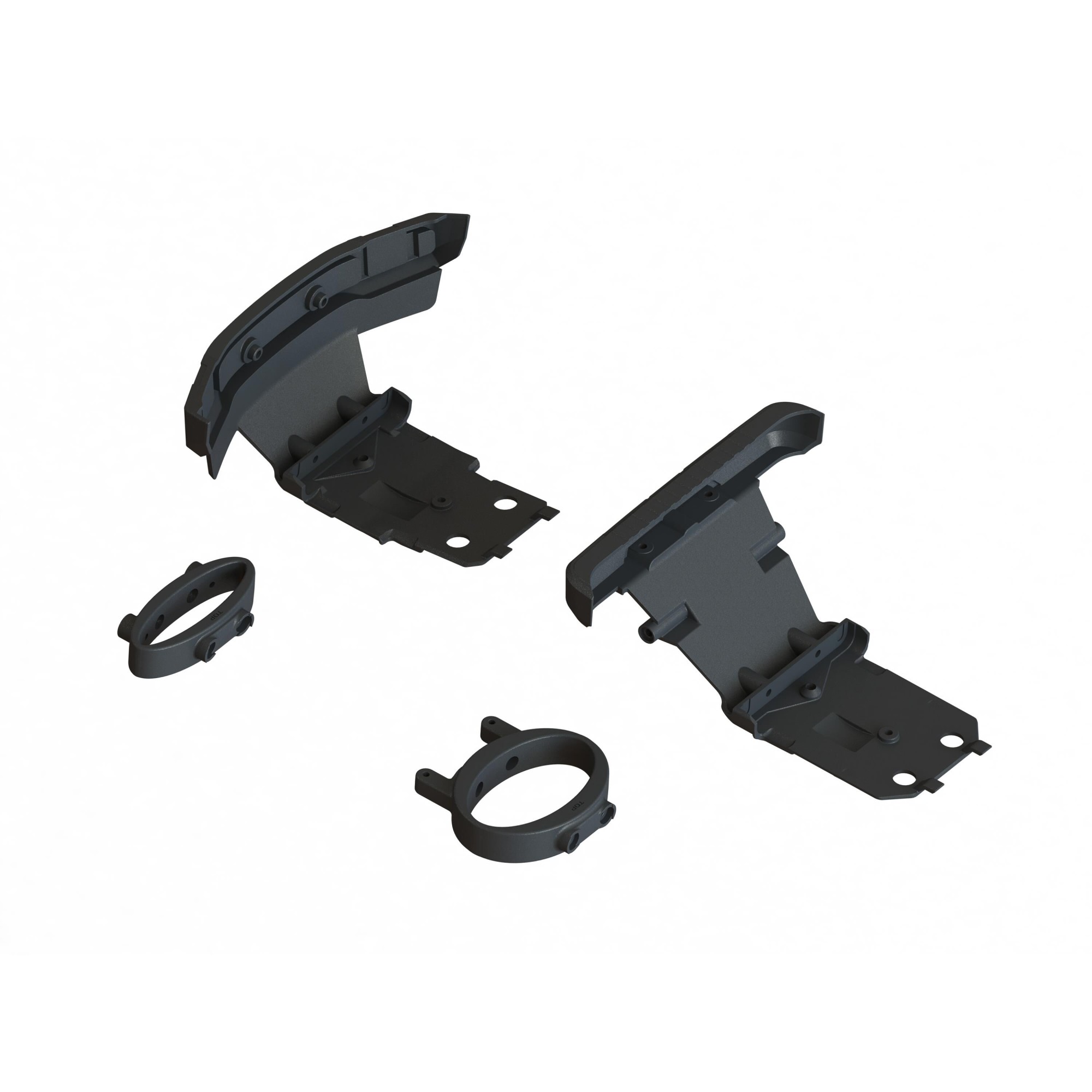 Arrma ARA-1293 Front & Rear Bumper & Loop Set: BIG ROCK