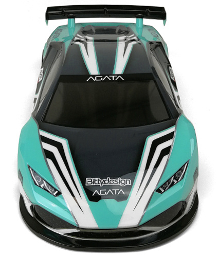 Bittydesign Body Agata (Clear) 1/10 GT 190mm - 3