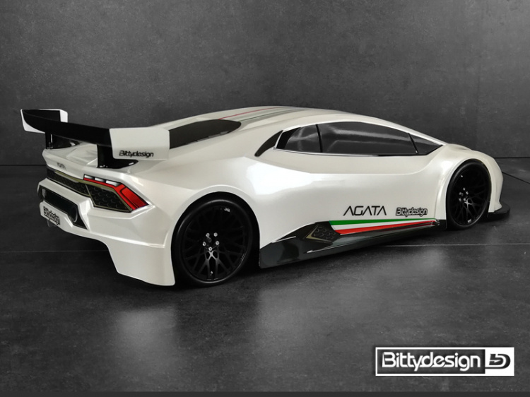 Bittydesign Body Agata (Clear) 1/10 GT 190mm - 9