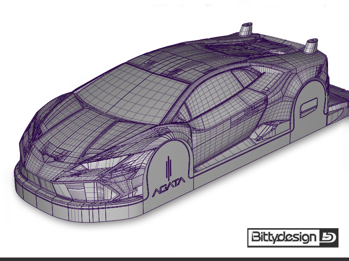 Bittydesign Body Agata (Clear) 1/10 GT 190mm - 10