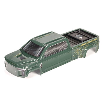 Arrma ARA-1380 BIG ROCK CREW 4X4 Cab Clipless Painted Decaled Trimmed Body Green