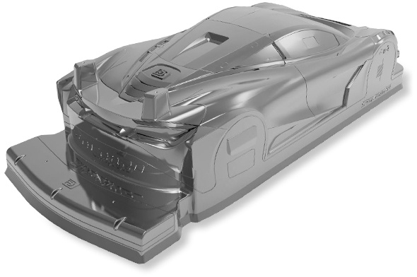 Bittydesign Body Seven20 (Clear) 1/10 GT 190mm - 6