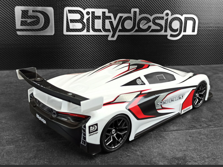 Bittydesign Body Seven20 (Clear) 1/10 GT 190mm - 3
