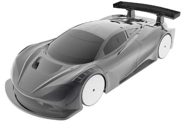 Bittydesign Body Seven20 (Clear) 1/10 GT 190mm - 5