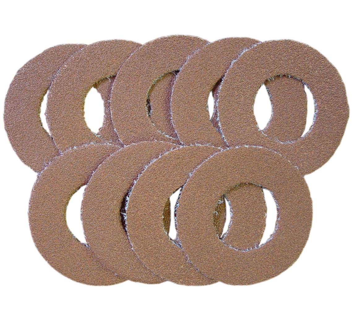 Sandpaper Rings coarse, grit 100, D 40mm, Pack of 9