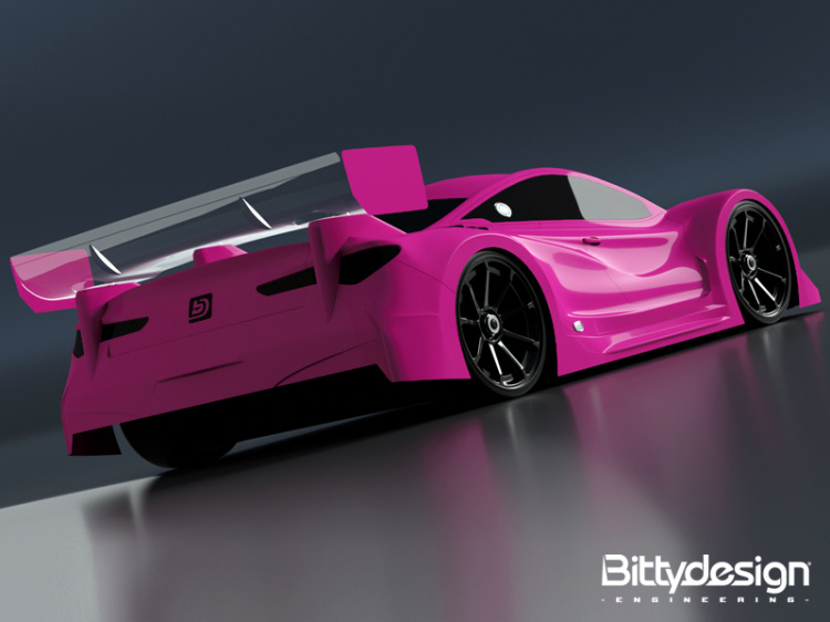 Bittydesign Hyper GT-8 Kaross 325mm Hjulbas (Omålad) - 3
